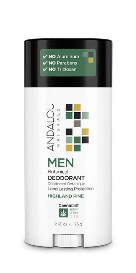 (image for) Andalou Naturals Men Botanical Deodorant with CannaCell 3.25 oz