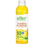 Alba Botanica Coconut Oil Hawaiian Clear Spray SPF 50 6 oz