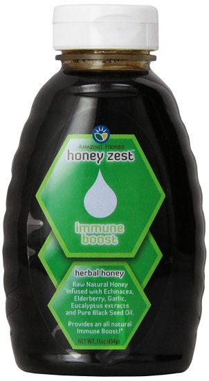 (image for) Amazing Herbs Honey Zest Immune Boost Bottle 16 oz