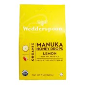 Wedderspoon Organic Manuka Honey Drops Lemon 4oz