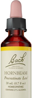 Bach Original Flower Remedy Dropper, 20 ml, Hornbeam Flower