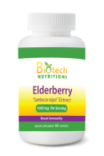 Biotech Nutritions Elderberry Extract 500 mg 60 Vege Capsules