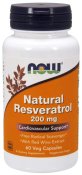 Now Foods Natural Resveratrol 200 mg 60 Veg Capsules