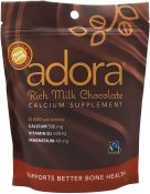 Adora Milk Chocolate Calcium Supplement Disk 30 count