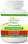 (image for) Biotech Nutritions Organic Ashwagandha Extra Strength 120 Capsules