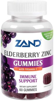 Zand Immune Elderberry Zinc Gummies 60 ct