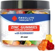 Absolute Immunity ZINC and Elderberry Gummies 30 Count