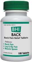 Bhi Medinatura Back Pain Relief Tablets 300mg 100 Tablets