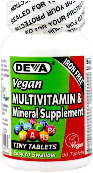 (image for) Deva Vegan Multivitamin Mineral Tiny Tablets Iron Free 90 count