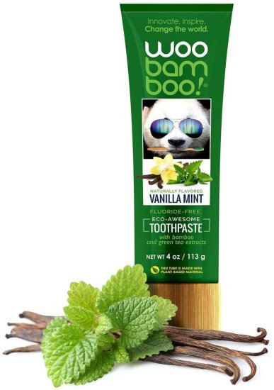 (image for) Woobamboo Toothpaste Vanilla Mint 4oz