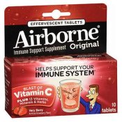 Airborne Immune Support Supplement Effervescent Very Berry Tabs