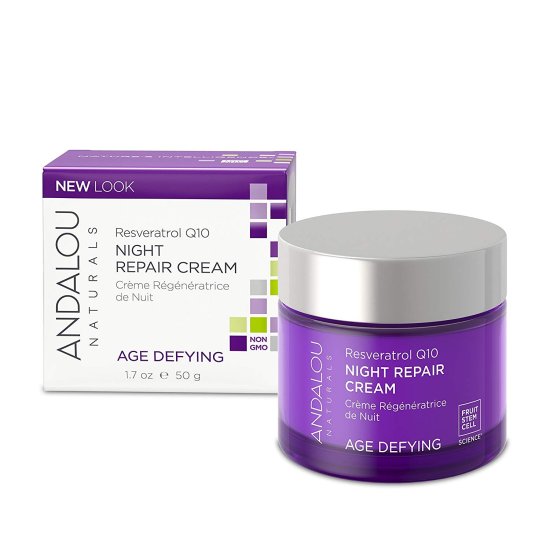 (image for) Andalou Naturals Resveratrol Q10 Night Repair Cream 1.7 oz