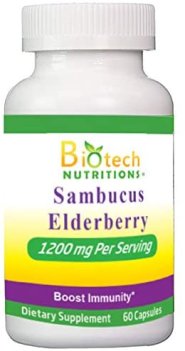 Biotech Nutritions Elderberry 1200 mg Serving 60 Capsules