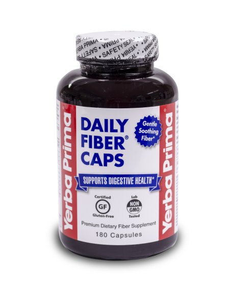 (image for) Yerba Prima Daily Fiber 180 Capsules - Click Image to Close