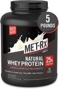 MET-Rx Natural Whey Protein Powder, Vanilla 5 lb