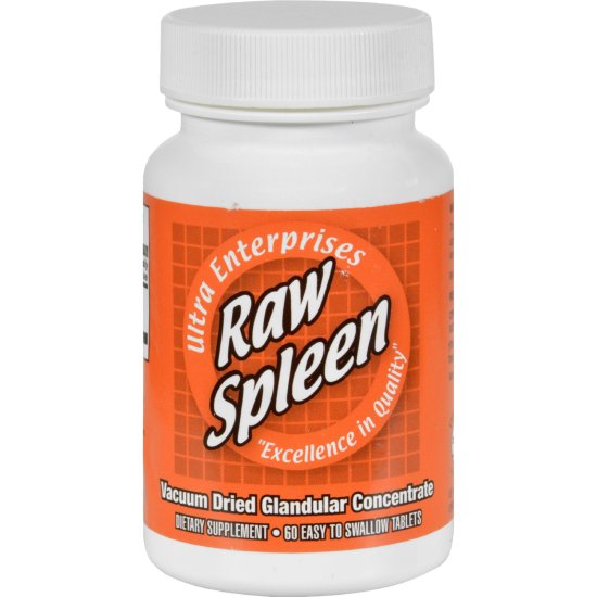 (image for) Ultra Glandulars Raw Spleen 200mg 60ct - Click Image to Close