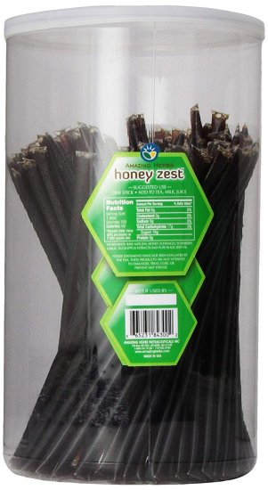 (image for) Amazing Herbs Honey Zest Immune Boost Straws Jar 100 ct