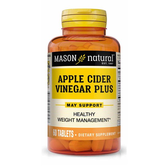 (image for) Mason Naturals Apple Cider Vinegar Plus 60 Tablets