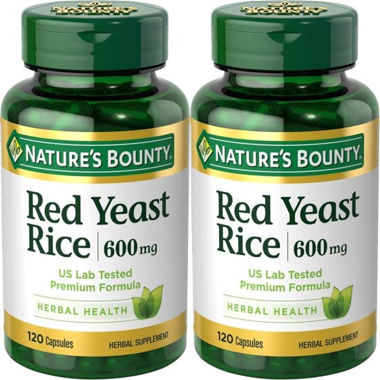 (image for) Nature\'s Bounty Red Yeast Rice 600 mg capsules 120 Count