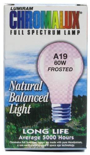 (image for) Chromalux Lumiram Full Spectrum 60 Watt Frosted Light Bulb