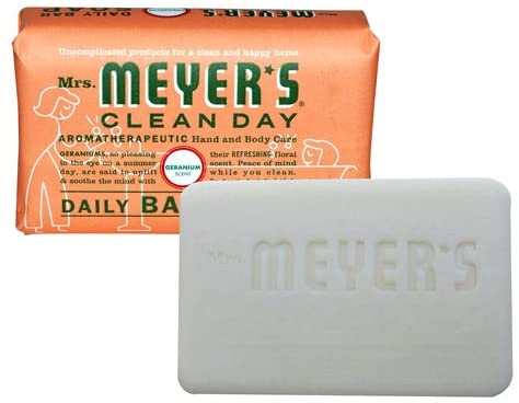 (image for) Mrs. Meyer\'s Clean Day Bar Soap and Wash Geranium 5.3 oz