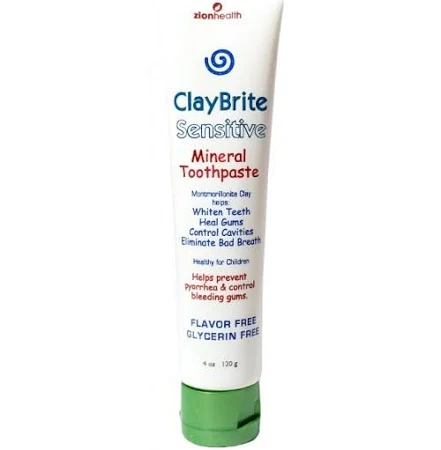 Zion Health - ClayBrite Sensitive Toothpaste - 4 oz