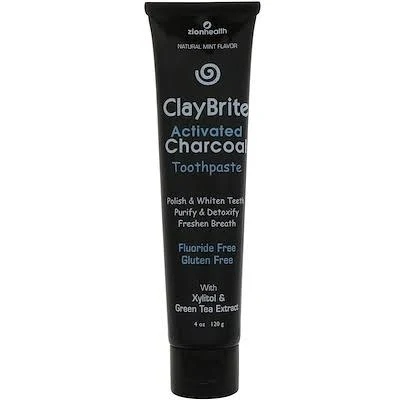 Zion Health Claybrite Charcoal Toothpaste - 4oz