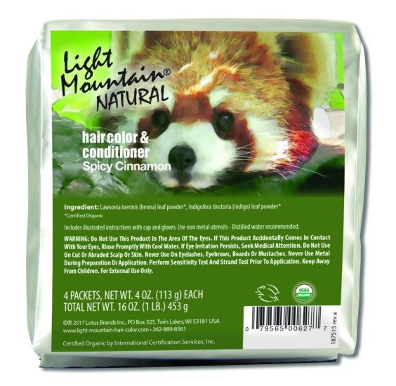 (image for) Light Mountain Hair Color & Conditioner Spicy Cinnamon 1 lb