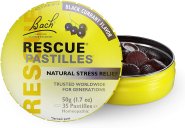 Bach Rescue Pastilles Black Currant 35 Count