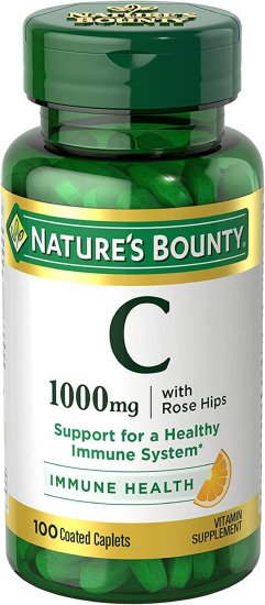 (image for) Nature\'s Bounty Vitamin C 1000 mg w/Rose Hips Caplets 100 Count