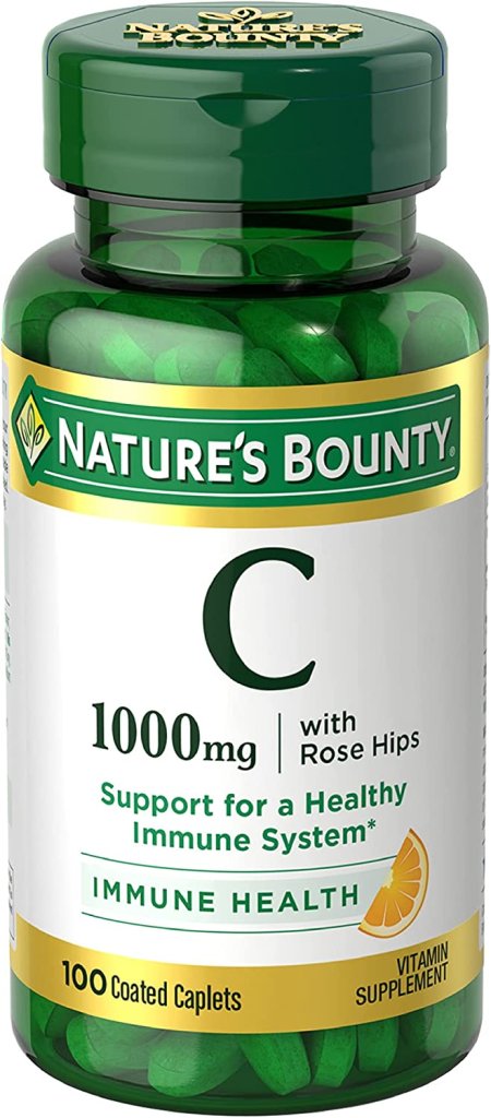 (image for) Nature's Bounty Vitamin C 1000 mg w/Rose Hips Caplets 100 Count