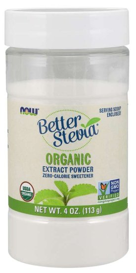 (image for) Now Foods Better Stevia Powder Organic 4 oz