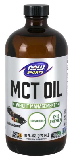 (image for) Now Foods Mct Oil - Vanilla Hazelnut Flavor 16 Fl oz