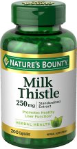 (image for) Nature's Bounty Milk Thistle 250 mg. Capsules 200 Count