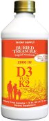 Buried Treasure Liquid Vitamin D3 Plus K2 16 oz