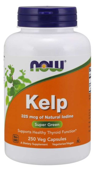 (image for) Now Foods Kelp 325 mcg - 250 Veg Capsules