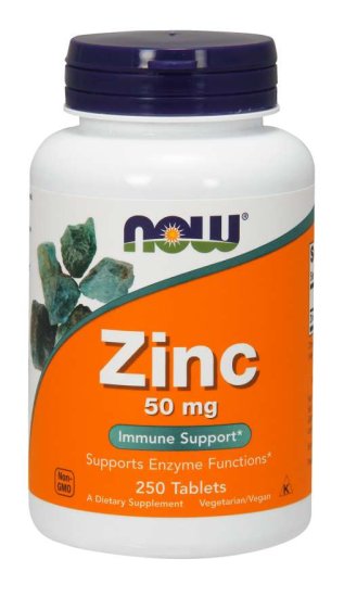 (image for) Now Foods Zinc Gluconate 50 mg 250 Tabs