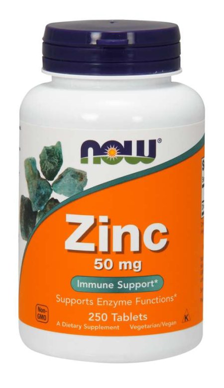 (image for) Now Foods Zinc Gluconate 50 mg 250 Tabs