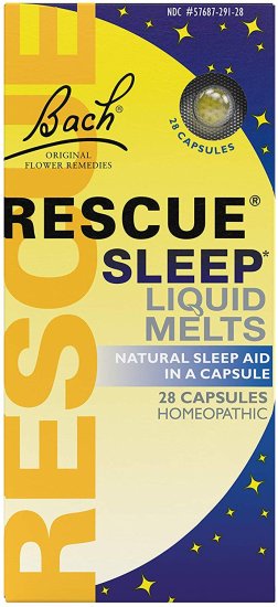 (image for) Bach Rescue Sleep Liquid Melts, Natural Sleep Aid - 28 Capsules