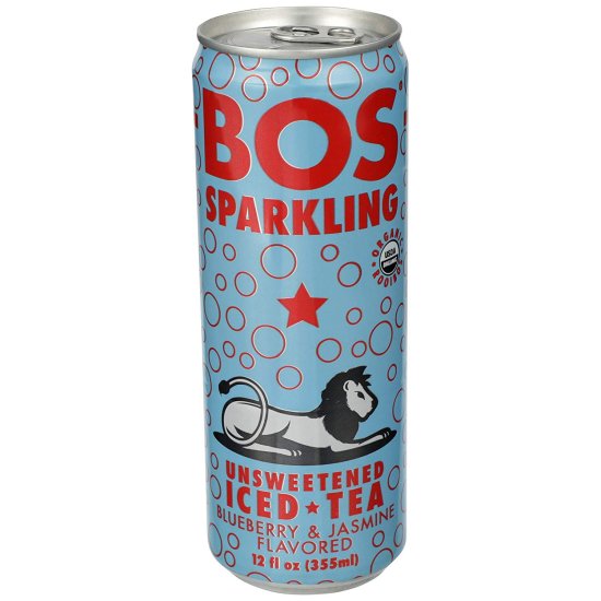 (image for) Bos Tea Sparkling Blueberry Jasmine Unsweetened Organic 12 oz