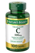 Nature's Bounty Vitamin C 500 mg.Time Release Capsules 100 Count