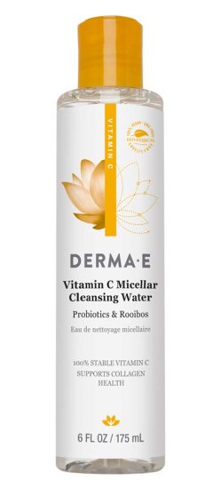 (image for) DERMA-E Vitamin C Micellar Cleansing Water Orange 6 Fl Oz