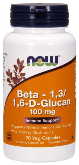 (image for) Now Foods Beta - D -Glucan 100 mg 90 Vcaps