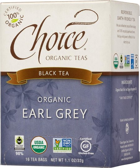 (image for) Choice Organic Teas Black Tea Organic Earl Grey 16 Bags