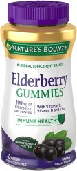 (image for) Nature's Bounty Elderberry Gummies 70 Count