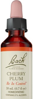 Bach Original Flower Remedy Dropper, 20 ml, Cherry Plum Flower