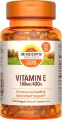 Sundown Naturals E 400 IU dl-Alpha Synthetic Softgels 100 Count