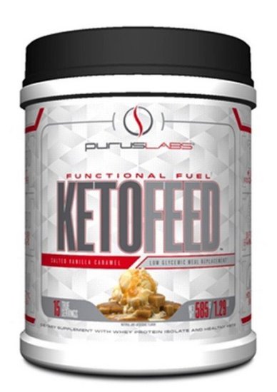 (image for) Purus Labs KetoFeed Protein Vanilla Caramel 15 Servings