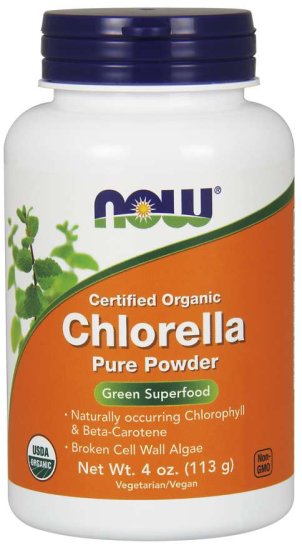 (image for) Now Chlorella Powder Certified Organic 4 oz