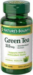 (image for) Nature's Bounty Green Tea Extract 315 mg.(contains EGCG) Capsules 100 Count